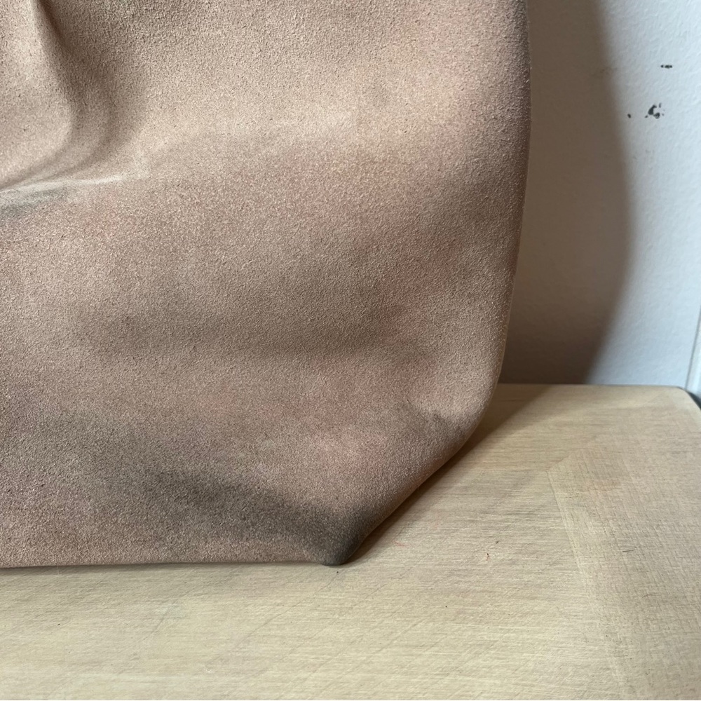 Madewell Transport Tote beige brushed leather *worn* - Picture 6 of 15